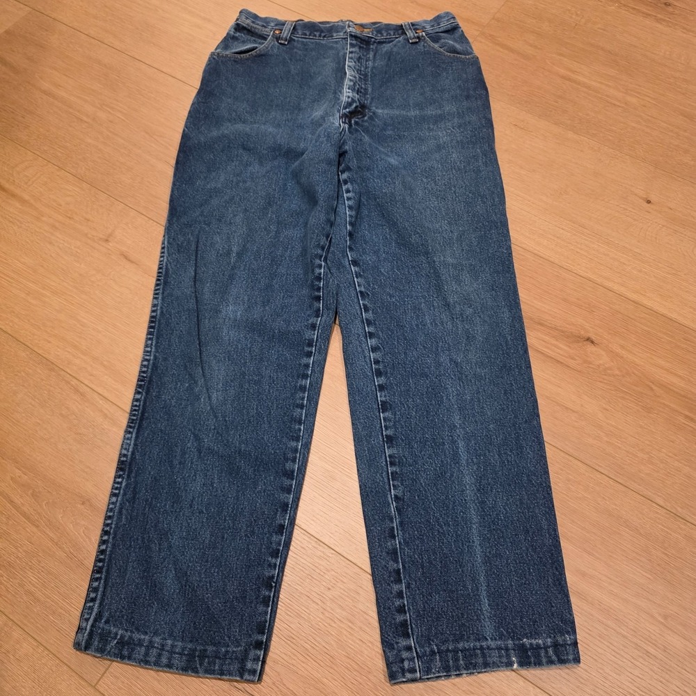 VTG Wrangler 31MWZ Jeans Men's (Fits 30X30) USA Relaxed Rodeo Cowboy Cut Hemmed